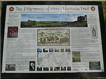 SE8149 : The Pilgrimage of Grace Heritage Trail Information Board by David Hillas