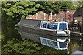 Narrowboat moored at the Red House Glass Cone