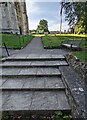 Churchyard entrance steps, Bruton