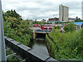 Ravensbourne River and bus station Lewisham, 2011