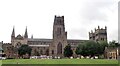NZ2742 : Durham Cathedral - Northern aspect from Palace Green by Rob Farrow
