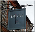 Sign for the Olivier at The Red Lion