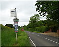 Bus stop on Lower Road (B480)