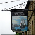 Sign for the Port Mahon, Oxford