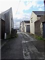 The rear of commercial buildings in the Upper Square, Castlewellan