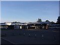 Dawn breaks at the old BMW Garage in London Road