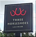 Sign for the Three Horseshoes, Laleham