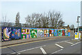 Decorated railway bridge, Balmoral Road