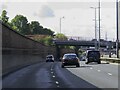 The A12 running under Cathall Road