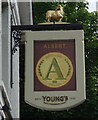 Sign for the Albert, Kingston upon Thames