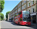 London bus on Fulham Road