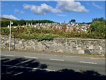 J3534 : Drumee Cemetery viewed across the A50 (Newcastle Road) by Eric Jones