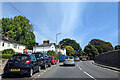 On the B3199, Hele Road, heading east