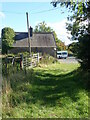 Green lane from Drumee Road reaching the A50 at Drumee Cemetery