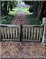 SO3729 : Churchyard entrance gates, Dulas, Herefordshire by Jaggery