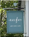 Sign for the Railway Inn, Winchester