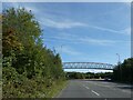 Footbridge over A473 south of Llantwit Fardre