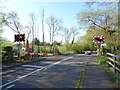 Halterworth Crossing - train approaching