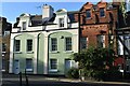 Old riverside houses in High Street, Swanscombe