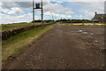 View along road from Usan farm steading toward Inverusan, Angus