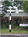 Direction Sign ? Signpost on the B186 in Great Warley