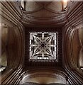 NZ2742 : Durham Cathedral - Looking up the tower above the crossing by Rob Farrow