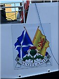 NT9464 : Scottish Flags on an Eyemouth Fishing Boat by Jennifer Petrie