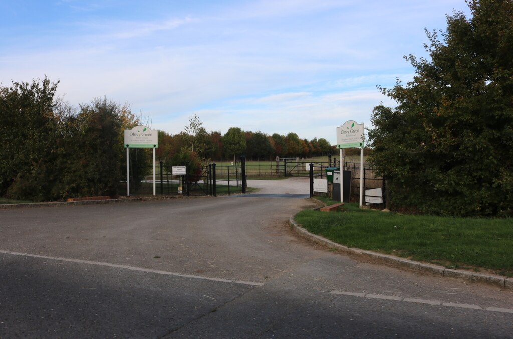 The entrance to Olney Green Burial Park © David Howard :: Geograph ...