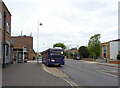 Bus stop and shelter on Stoke Road