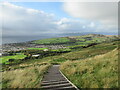 NS2260 : View of Largs and the Firth of Clyde from path below Cauld Rocks by Alan O
