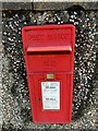 Scottish crown post box on Bush Road, Y Felinheli