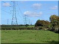 ST5189 : Line of pylons near St Pierre Pill by M J Roscoe