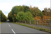 SP9059 : Easton Lane crossing the A509 Bozeat bypass by David Howard