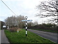 Fingerpost beside Burley Road