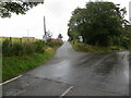 Minor road leaving the B818 at Carron Bridge