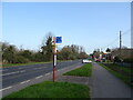 Bus stop on Salisbury Road (A338)