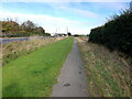 Cycle path alongside the A178