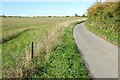 Country road and farmland