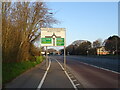 Cycle path beside Castle Lane East (A3060)