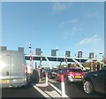 SK0007 : Approaching Norton Canes toll plaza on the M6 Toll by Christopher Hilton