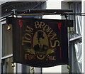 Sign for Tom Browns Pub