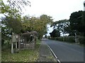 Bus shelter opposite the parish church