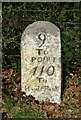 Milestone beside Sandford Road (A351)