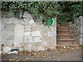 A path and a stone on Parkhill Road