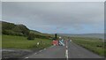 HY3922 : Roadworks on A966 near Tingwall, Orkney by Alpin Stewart
