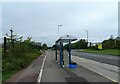 Bus stop and shelter on Manvers Way