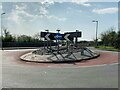 Roundabout on Penrhos Road, Bangor