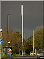 A telecommunications mast in Fremington