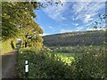 View up the Gwili valley