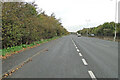 The A47 looking north from the former station layby